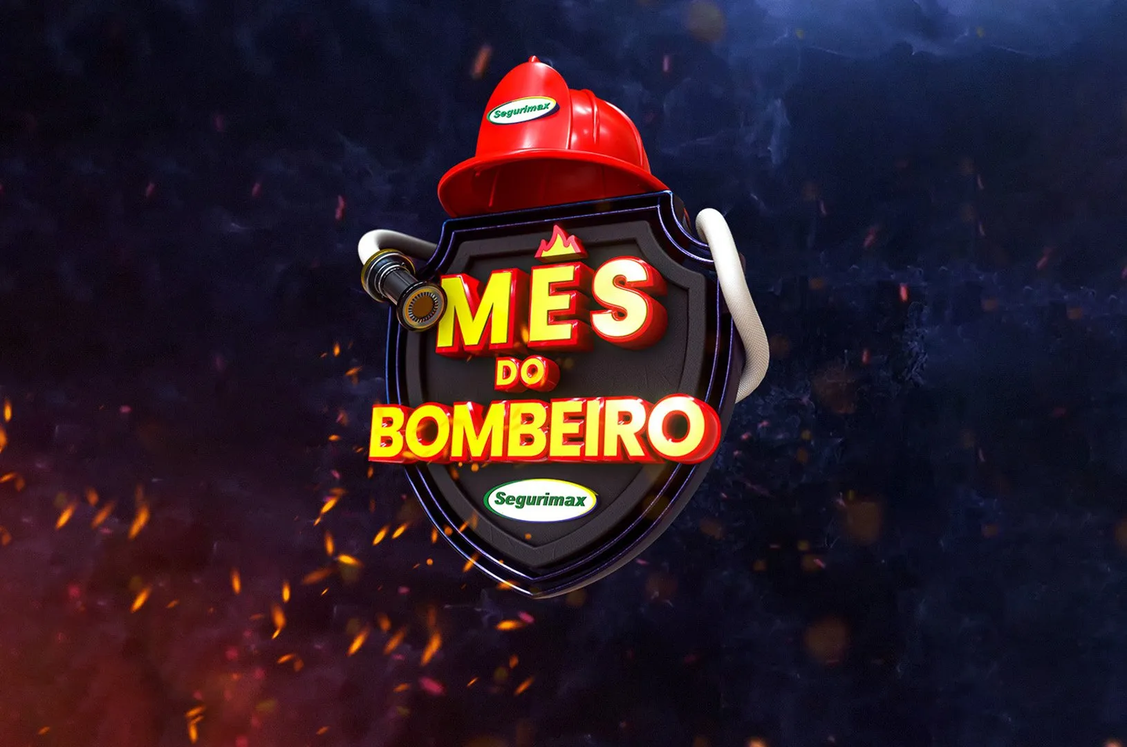 Selo de campanha modelado em 3D