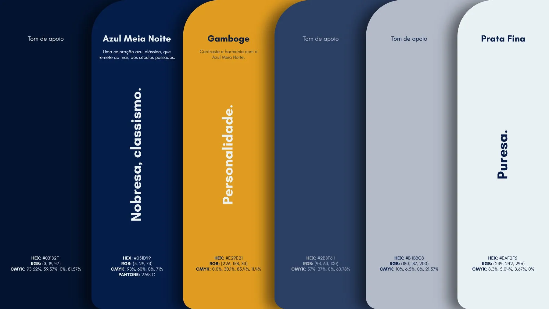 Identidade visual Casa Portuguesa — paleta de cores da marca